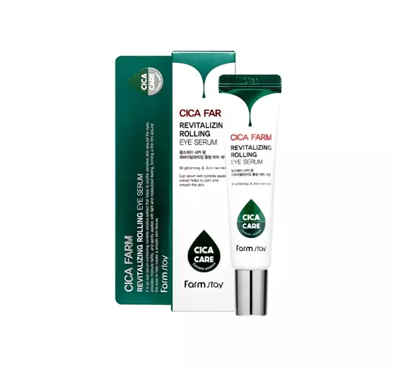 FARMSTAY CICA FARM REVITALIZING ROLLING EYE SERUM REVITALISIERENDES AUGENSERUM ROLLER 25ML