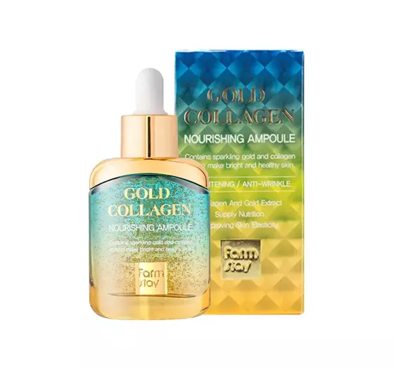 FARMSTAY GOLD COLLAGEN AMPOULE PFLEGENDE GESICHTSAMPULLE MIT GOLD UND KOLLAGEN 35ML