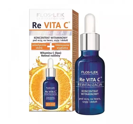 FLOSLEK REVITA C VITAMINKONZENTRAT FÜR AUGEN, GESICHT, HALS UND DEKOLLETÉ 30ML