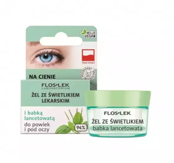 FLOSLEK ŻELGEL FÜR AUGEN UND AUF AUGENLIDER AUGENTROST + LANZETTEN 10G