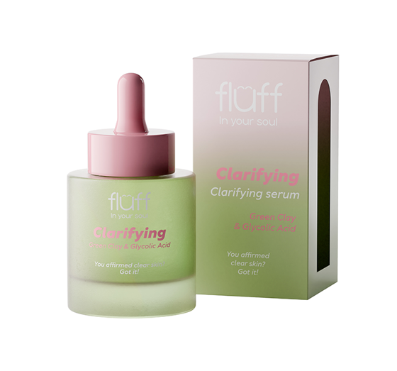 FLUFF IN YOUR SOUL REINIGUNGSSERUM MIT GRÜNER TONERDE UND GLYKOLSÄURE 30ML