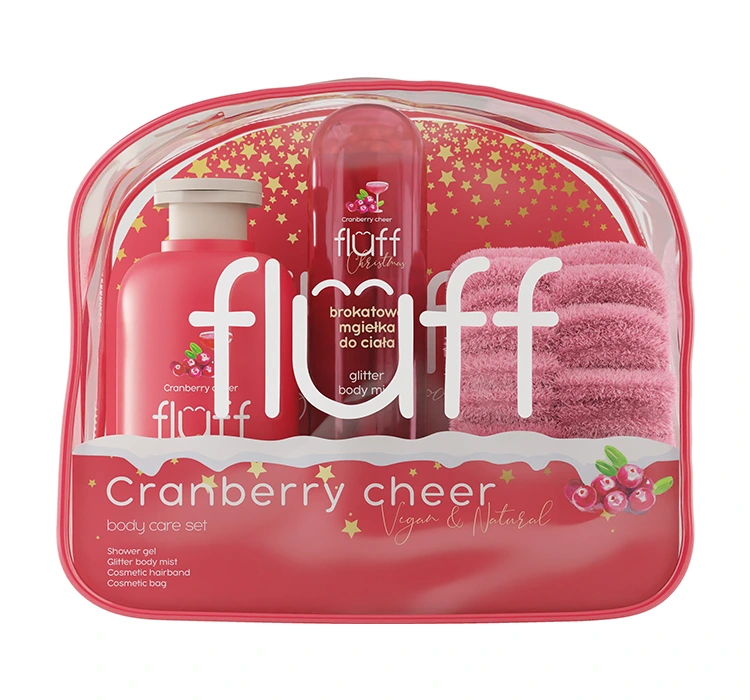 Fluff Cranberry Cheer Geschenkset zur Körperpflege