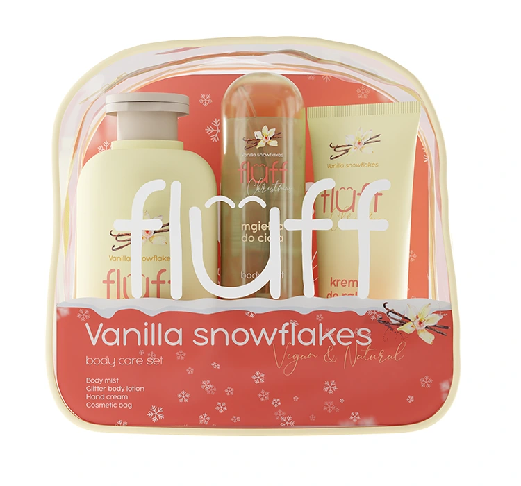 Fluff Vanilla Snowflakes Geschenkset zur Körperpflege