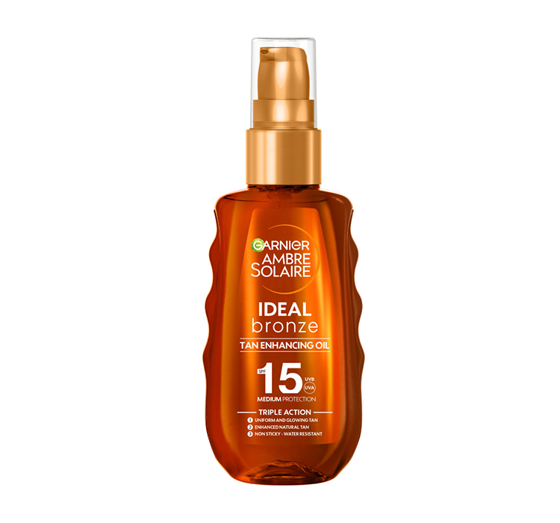 GARNIER AMBRE SOLAIRE IDEAL BRONZE BRÄUNUNGSBESCHLEUNIGER-ÖL SPF15 150ML