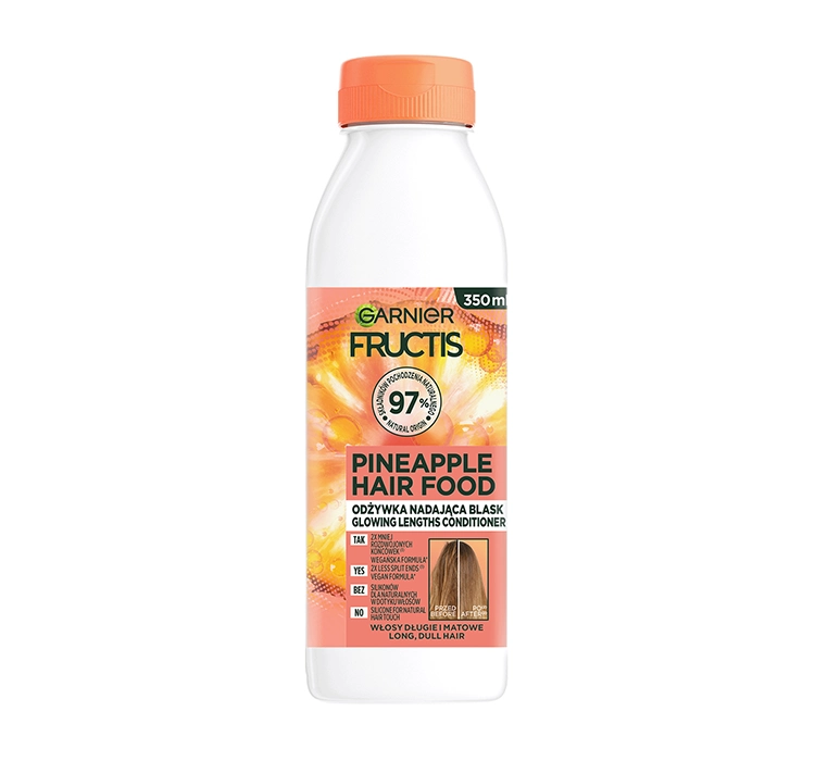 GARNIER FRUCTIS HAIR FOOD PINEAPPLE CONDITIONER FÜR LANGE MATTE HAARE 350ML 