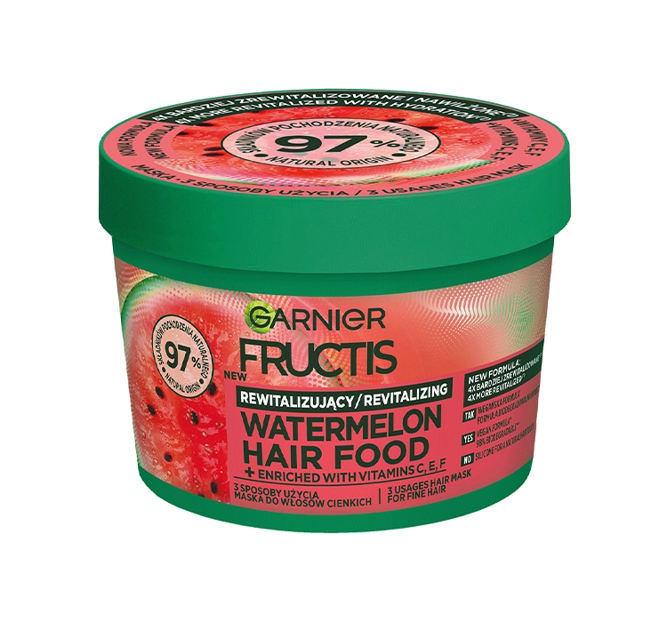 GARNIER FRUCTIS HAIR FOODMASKE FÜR DÜNNES HAAR 400ML