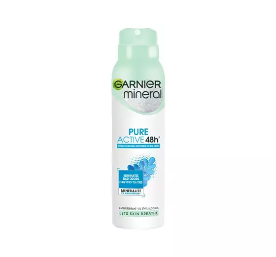 GARNIER MINERAL PURE ACTIVE 48H ANTITRANSPIRANT SPRAY FÜR FRAUEN 150ML