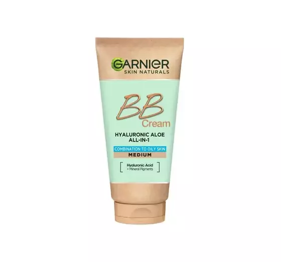 GARNIER SKIN NATURALS HYALURONIC ALOE ALL-IN-1 FEUCHTIGKEITSSPENDENDE BB CREME MEDIUM FÜR FETTIGE UND GEMISCHTE HAUT 50ML