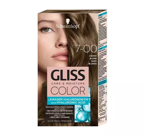 GLISS CARE & MOISTURE COLOR HAARFARBE MIT HYALURONSÄURE 7-00