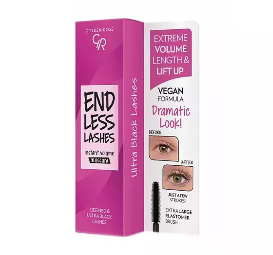 GOLDEN ROSE ENDLESS LASHES INSTANT VOLUME MASCARA 13ML