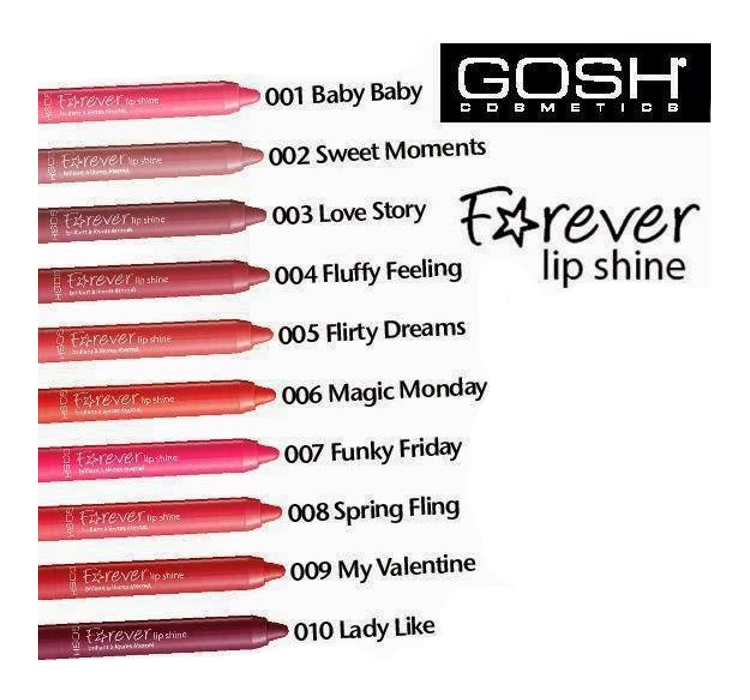 GOSH FOREVER LIP SHINE LIPPENSTIFT 09 MY VALENTINE 1,5G