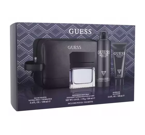 GUESS SEDUCTIVE HOMME EDT SPRAY 100ML + DEODORANT 226ML + SG 100ML + BB SET