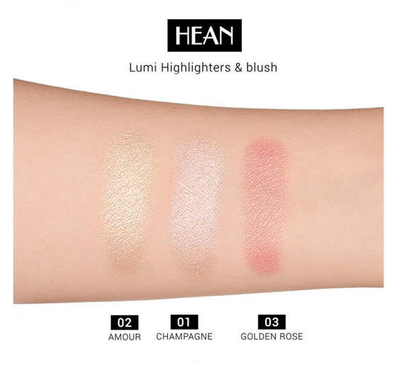 HEAN LUMI BLUSH HOLOGRAFISCHES ROUGE 03 GOLDEN ROSE 4G