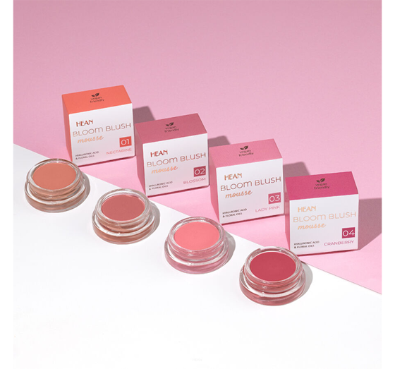 Hean Bloom Blush Rouge in Mousse 01 Nectarine 5g