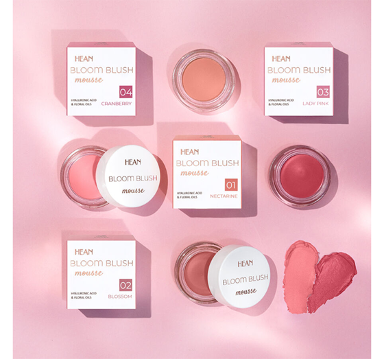 Hean Bloom Blush Rouge in Mousse 04 Cranberry 5g