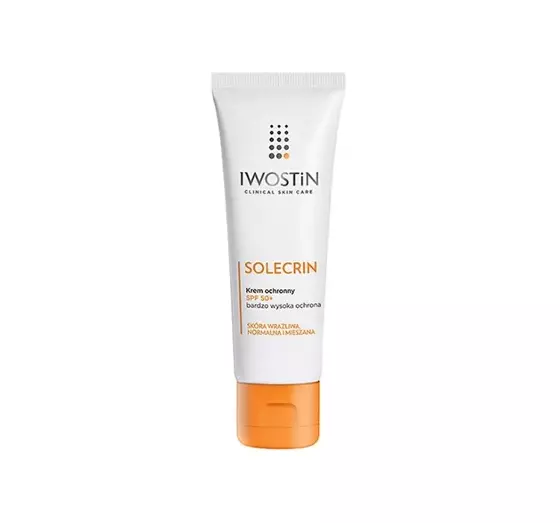 IWOSTIN SOLECRIN SCHUTZCREME FÜR EMPFINDLICHE, NORMALE UND GEMISCHTE HAUT SPF50+ 50ML