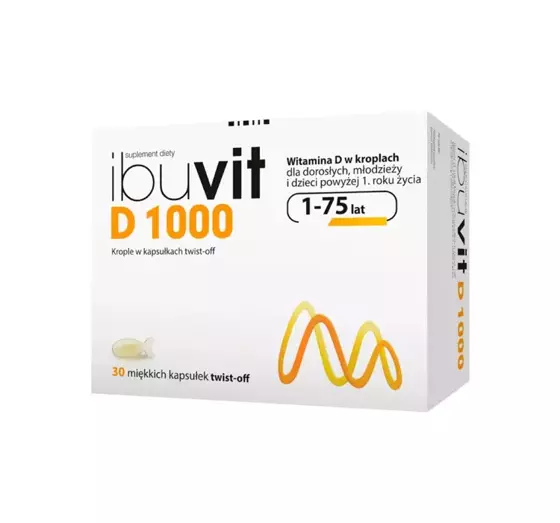 Ibuvit D 1000 Vitamin D Twist-Off-Kapseln Nahrungsergänzungsmittel 30 stk gratis