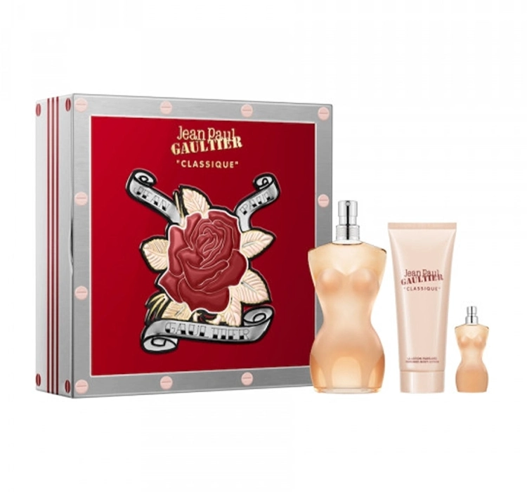 JEAN PAUL GAULTIER CLASSIQUE EDT SPRAY 100ML + 6ML + BL 75ML SET