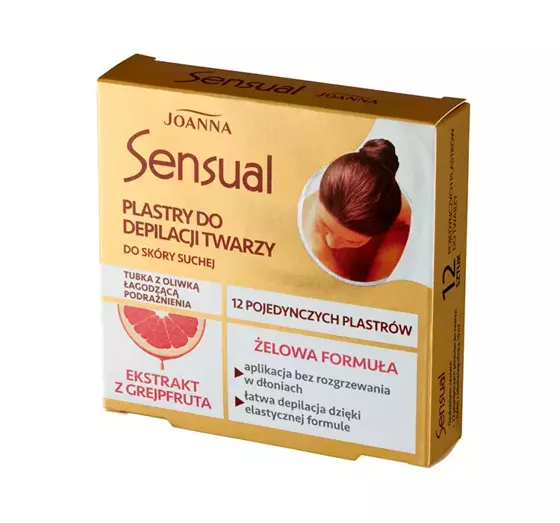 JOANNA SENSUAL GEL-KALTWACHSSTREIFEN FÜR DAS GESICHT 12 STÜCK 