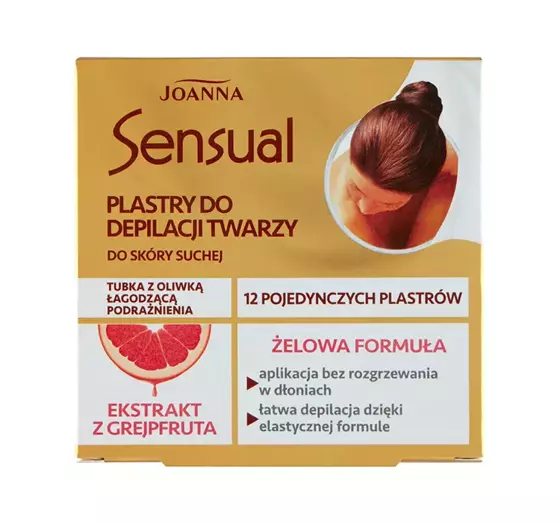 JOANNA SENSUAL GEL-KALTWACHSSTREIFEN FÜR DAS GESICHT 12 STÜCK 