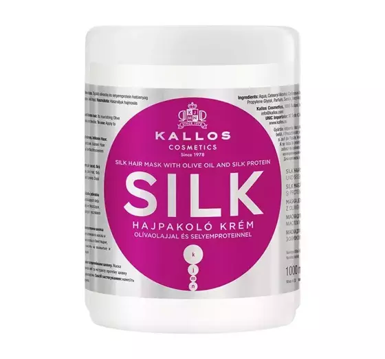 KALLOS MASKE MIT SEIDE SILK 1000 ML