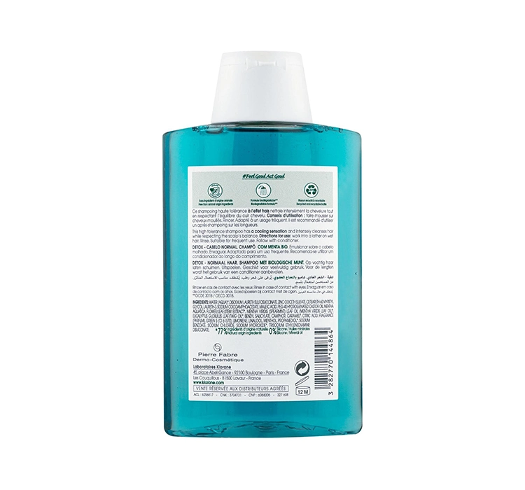 KLORANE DETOX REINIGENDES SHAMPOO MIT BIO-MINZE 200ML