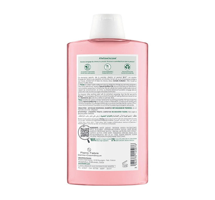 KLORANE LINDERUNG SHAMPOO FÜR EMPFINDLICHE KOPFHAUT 400ML