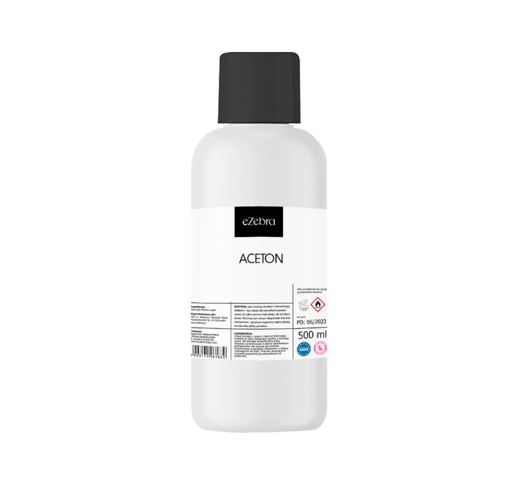 KOSMETISCHES REINES АCETON ZUR ENTFERNUNG VON NAGELLACK 500ML