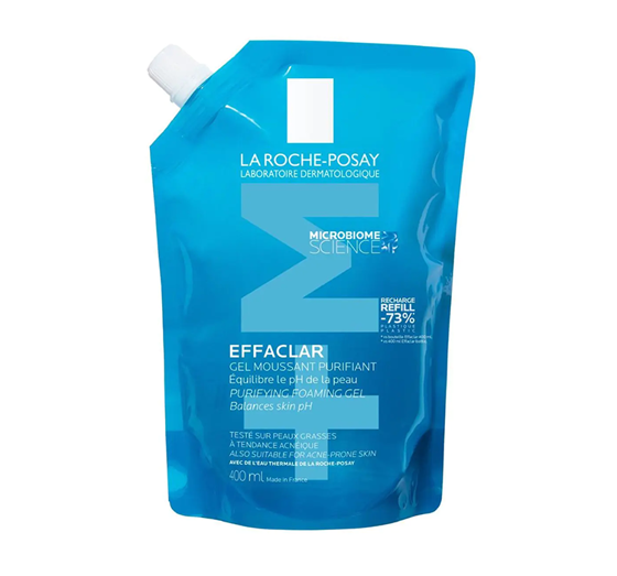 LA ROCHE-POSAY EFFACLAR REINIGUNGSGEL FÜR FETTIGE UND EMPFINDLICHE HAUT REFILL 400ML