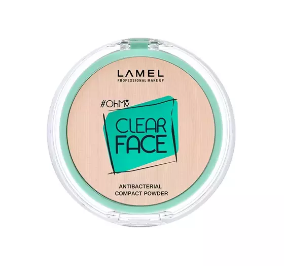 LAMEL CLEAR FACE COMPACT POWDER ANTIBAKTERIELLES GEPRESSTES PUDER 403 ROSY BEIGE 6G