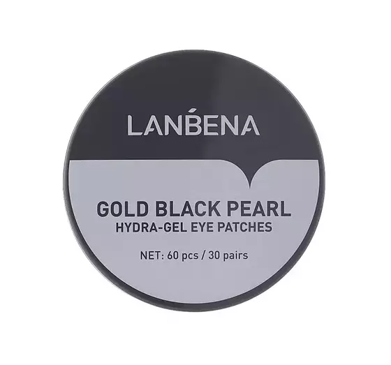 LANBENA HYDRAGEL EYE PATCHES HYDROGEL-AUGENPADS GOLD BLACK PEARL