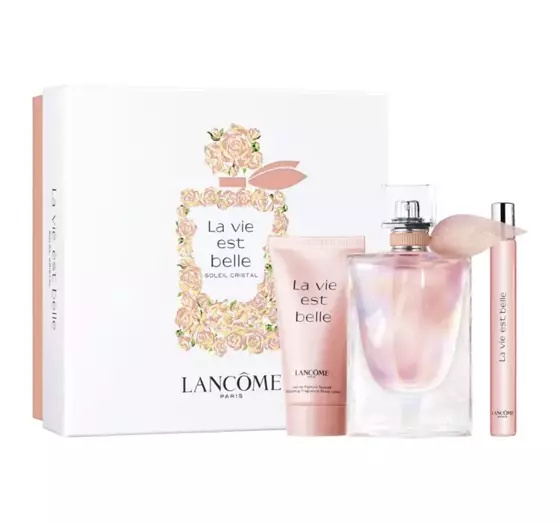 LANCOME LA VIE EST BELLE SOLEIL CRISTAL EDP SPRAY 50ML +10ML + BL 50ML SET