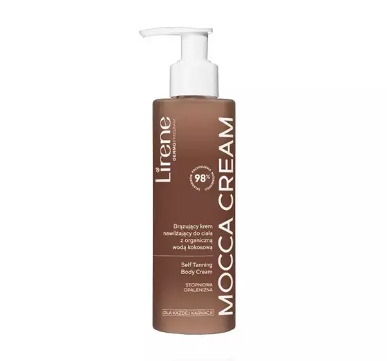 LIRENE MOCCA CREAM BRÄUNENDE KÖRPER-FEUCHTIGKEITSSCREME MIT BIO-KOKOSWASSER 190ML