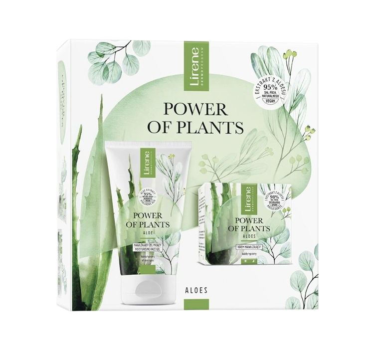 LIRENE POWER OF PLANTS ALOE GESCHENKSET CREME + REINIGUNGSGEL 