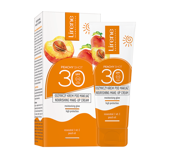 LIRENE SUN NÄHRENDE CREME UNTER MAKE UP SPF30 PEACHY SHOT 50ML