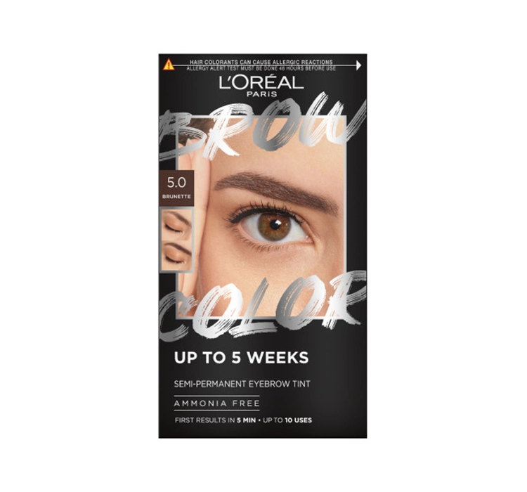 LOREAL BROW COLOR SET FÜR AUGENBRAUEN 5.0 BRUNETTE