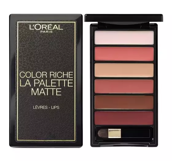 LOREAL COLOR RICHE SET LIPPENSTIFT-PALETTE NUDE + LASSISCHER NAGELLACK 961