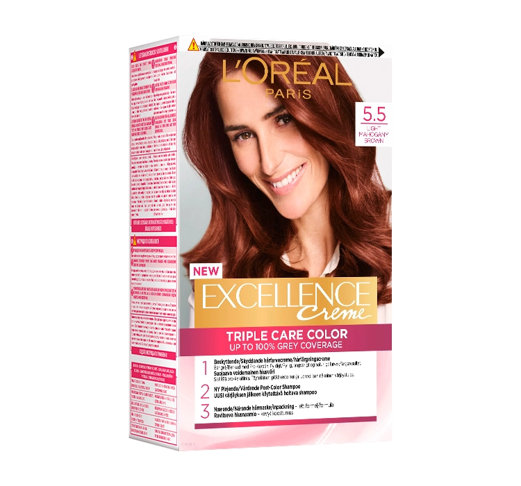 LOREAL EXCELLENCE CREME HAARFARBE 5.5 HELLES MAHAGONI BRAUN