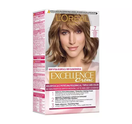 LOREAL EXCELLENCE CREME HAARFARBE 7 BLOND