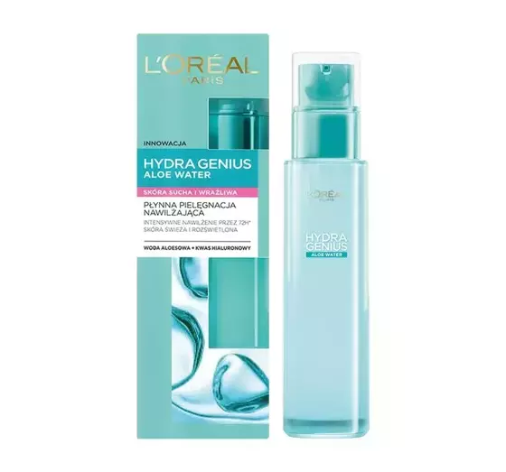 LOREAL HYDRA GENIUS ALOE FLÜSSIGE GESICHTSPFLEGE TROCKENE EMPFINDLICHE HAUT