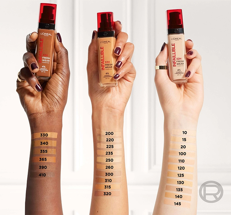 LOREAL INFAILLIBLE 32H FRESH WEAR FOUNDATION 145 ROSE BEIGE 30ML