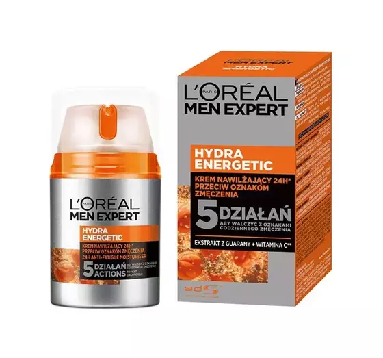 LOREAL MEN EXPERT HYDRA ENERGETIC FEUCHTIGKEITSCREME GEGEN ERMÜDUNGSERSCHEINUNGEN 50ML