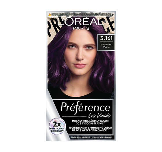 LOREAL PREFERENCE VIVID COLOURS HAARFARBE 3.161 MAGNETIC PLUM