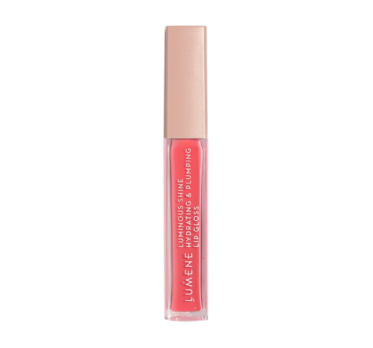 LUMENE HYDRATING & PLUMPING LIP GLOSS 4 PEACH PINK 5ML