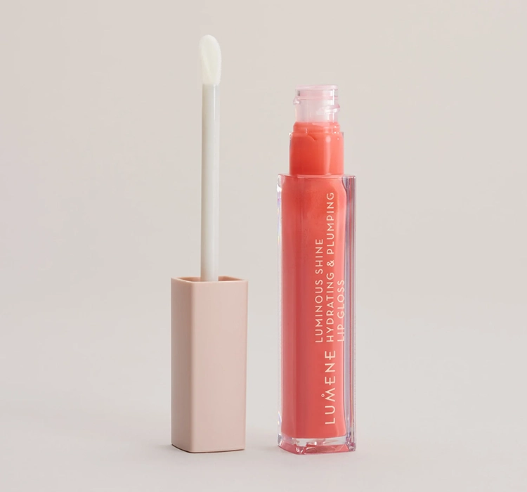 LUMENE HYDRATING & PLUMPING LIP GLOSS 4 PEACH PINK 5ML