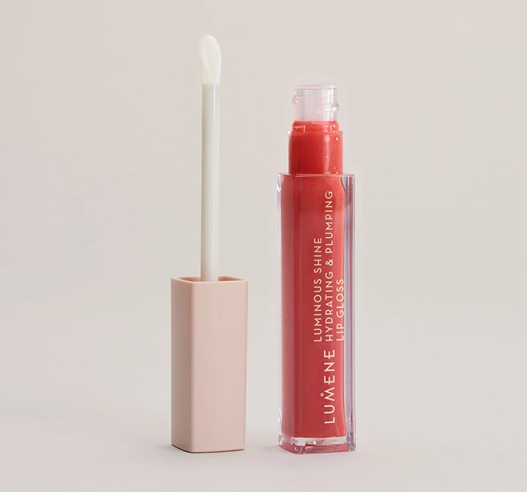 LUMENE HYDRATING & PLUMPING LIP GLOSS 5 BRIGHT ROSE 5ML