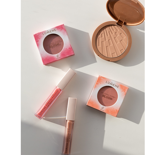 LUMENE NATURAL GLOW BLUSH WANGENROUGE 1 CORAL GLOW 4G