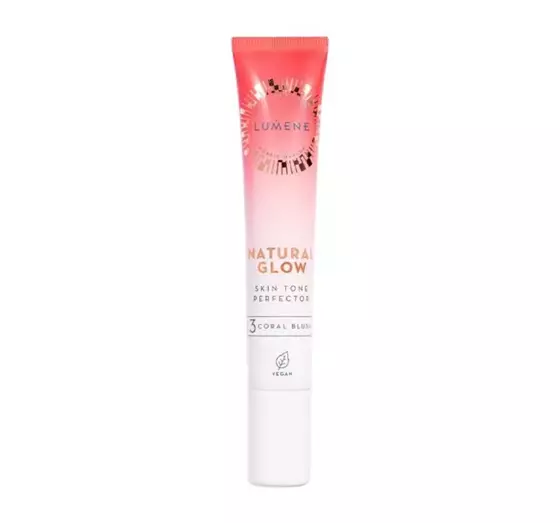 LUMENE NATURAL GLOW SKIN TONE PERFECTOR VEGANE CREME-ROUGE 3 CORAL BLUSH 20ML