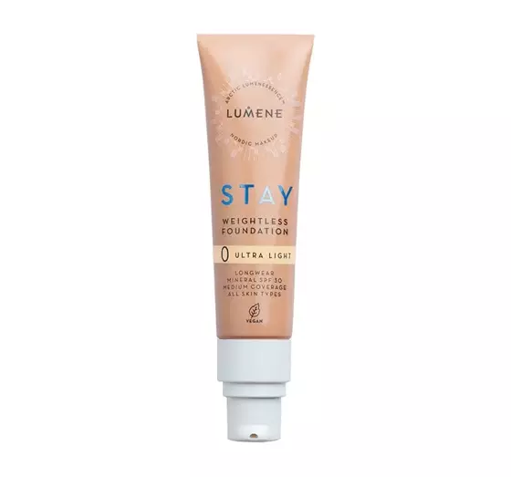 LUMENE STAY FOUNDATION FLÜSSIGE GRUNDIERUNG 0 ULTRA LIGHT 30ML