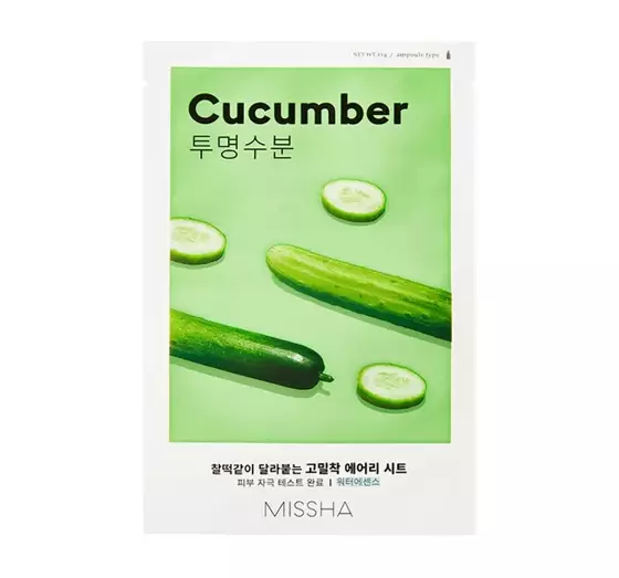 MISSHA MISSHA AIRY FIT SHEET MASK FEUCHTIGKEITSSPENDENDE TUCHMASKE CUCUMBER 19ML